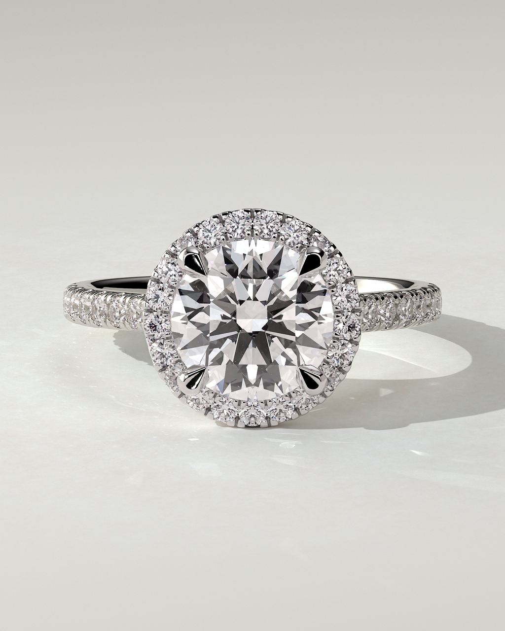 Leah Halo Round Ring
