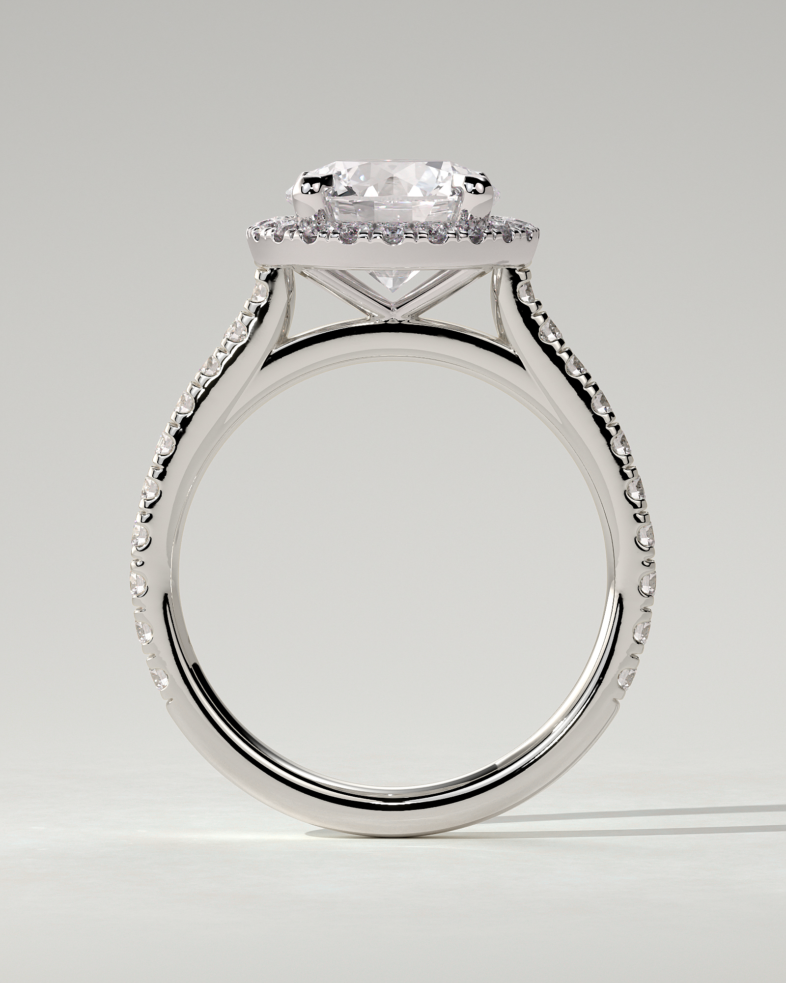 Leah Halo Round Ring