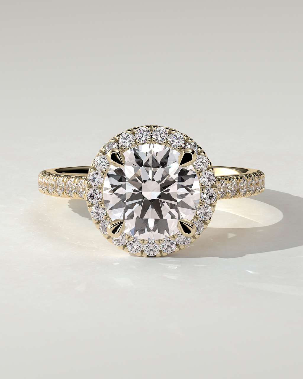 Leah Halo Round Ring