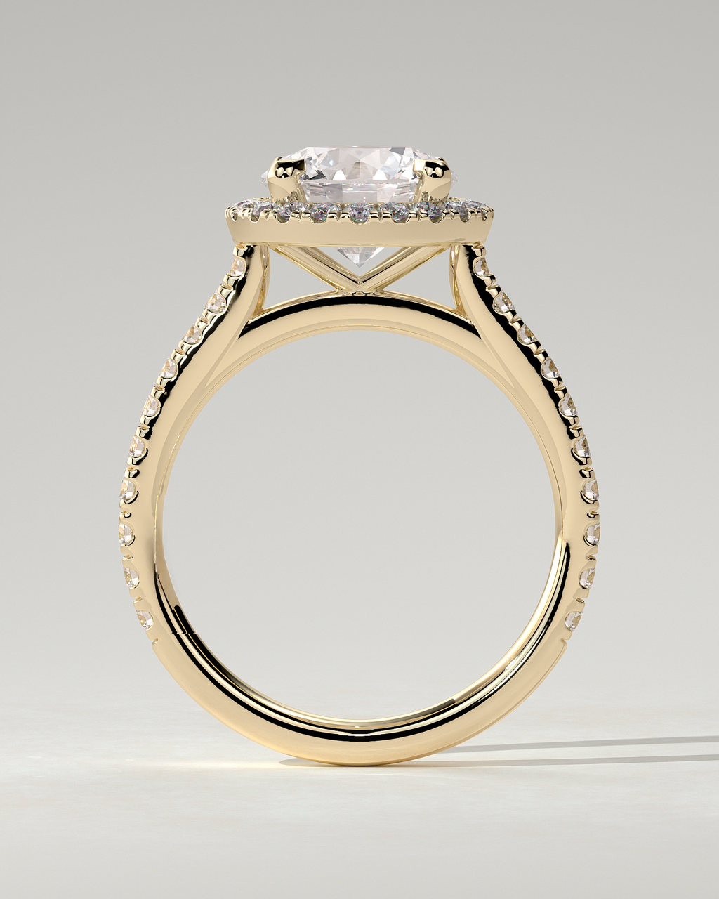 Leah Halo Round Ring