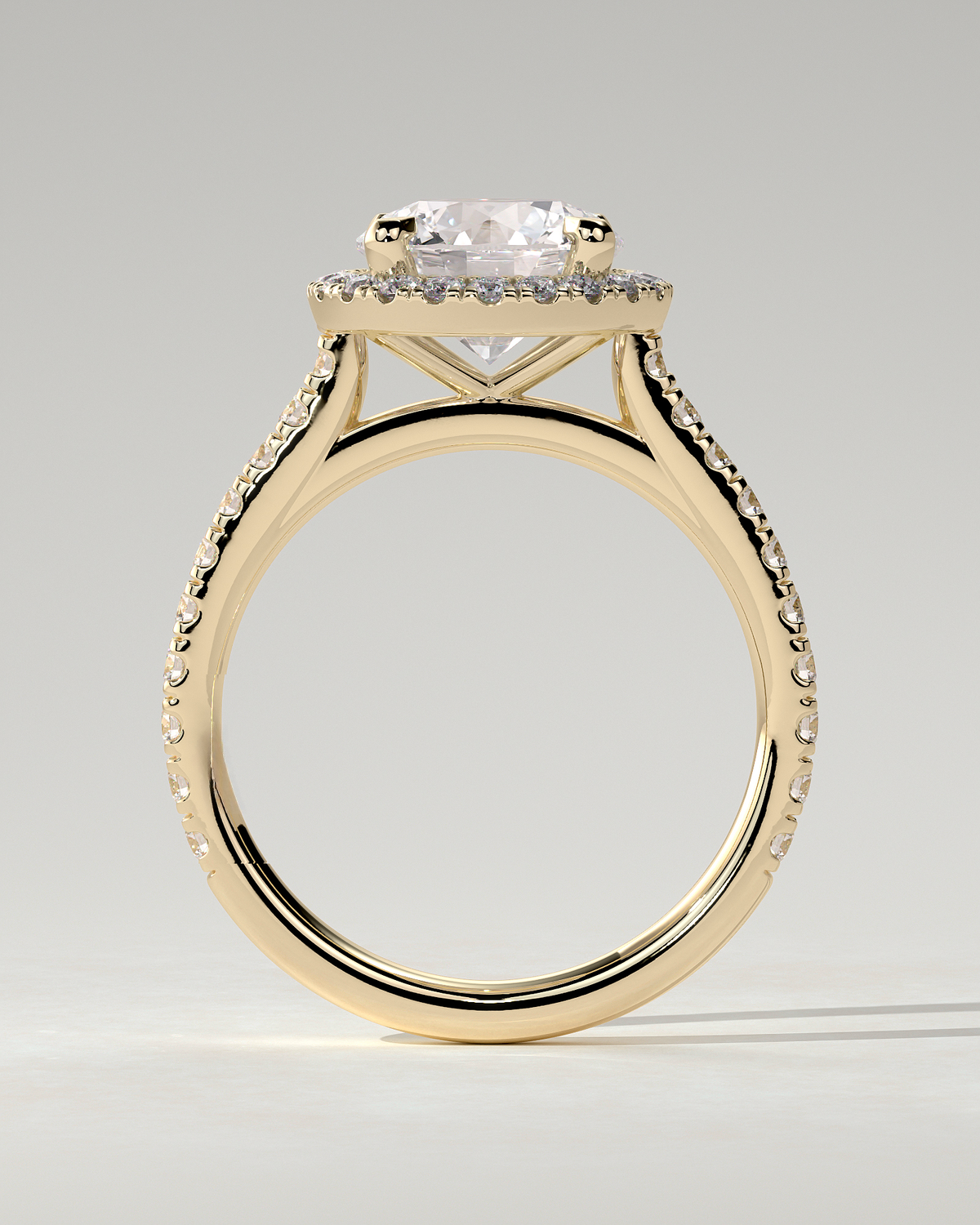 Leah Halo Round Ring