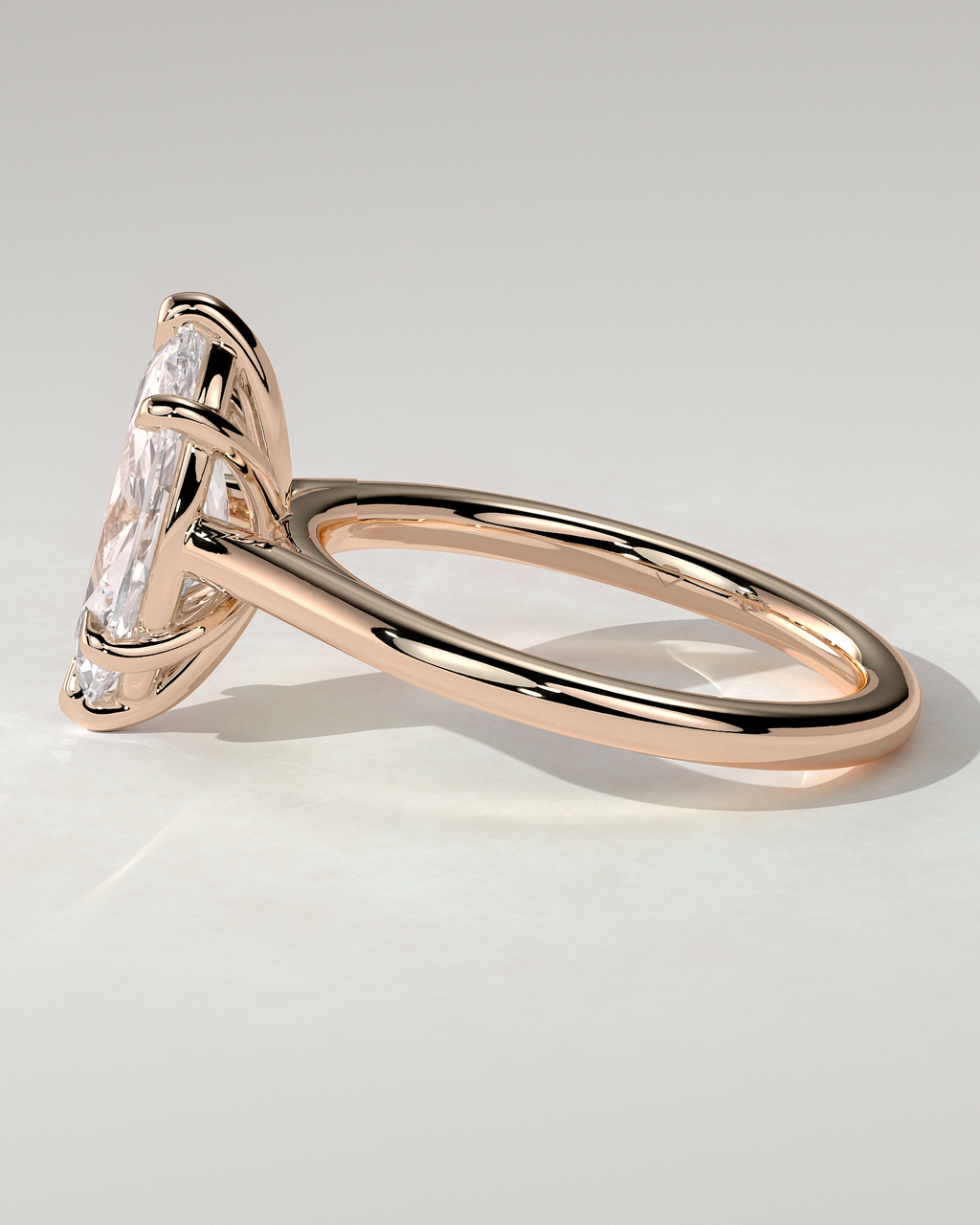 Leila Solitaire Marquise Ring