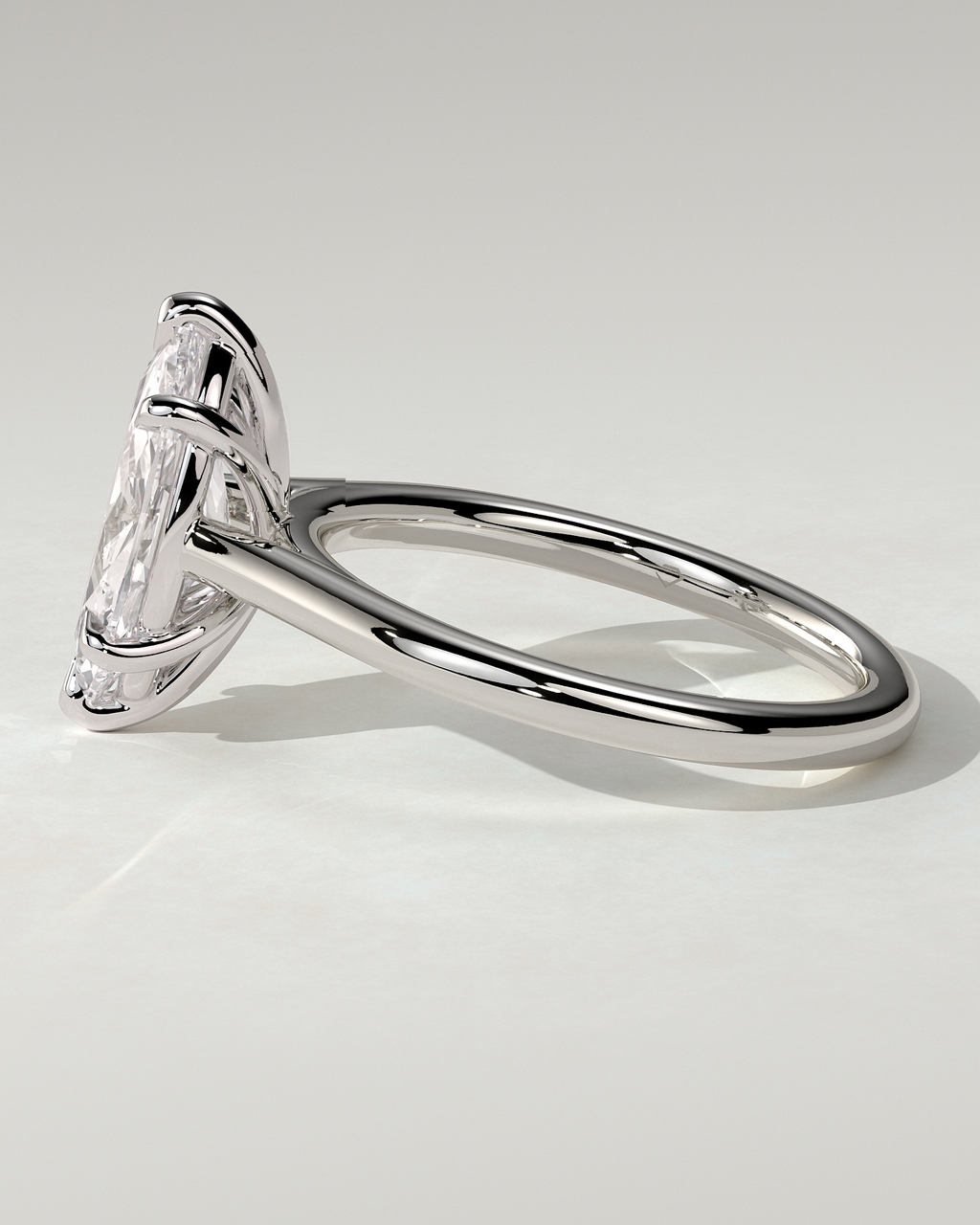 Leila Solitaire Marquise Ring
