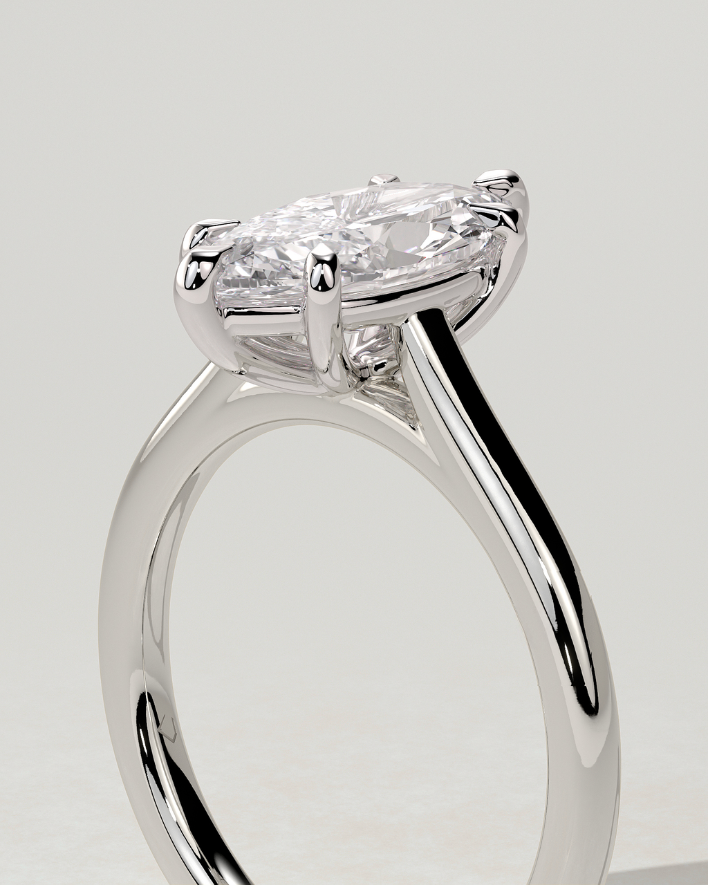 Leila Solitaire Marquise Ring