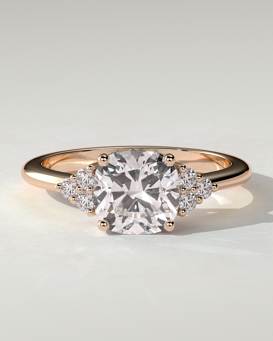 Lena Solitaire Cushion Ring