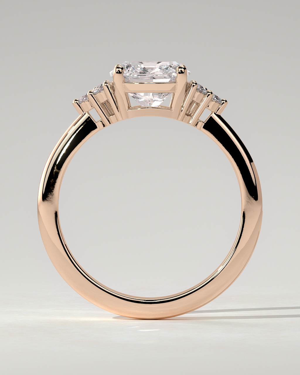Lena Solitaire Cushion Ring