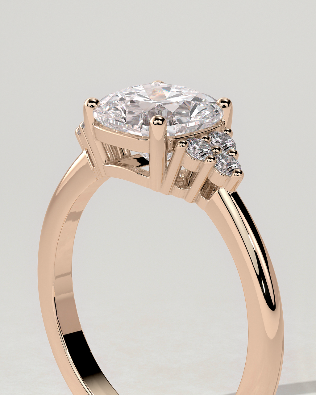 Lena Solitaire Cushion Ring