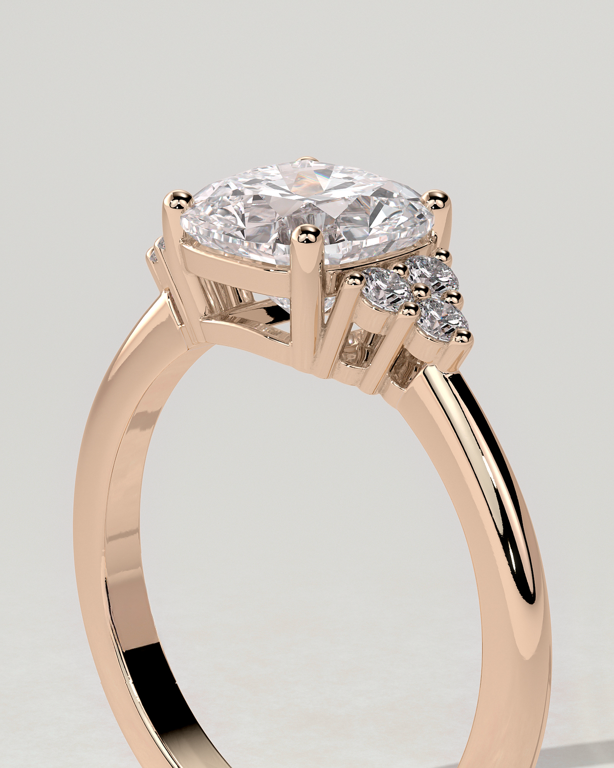 Lena Solitaire Cushion Ring