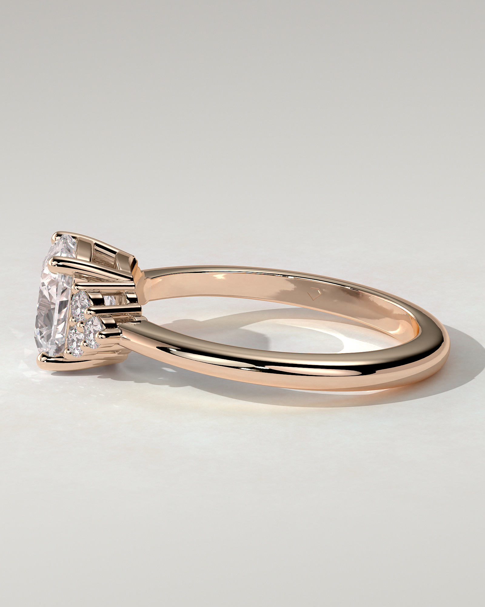 Lena Solitaire Cushion Ring