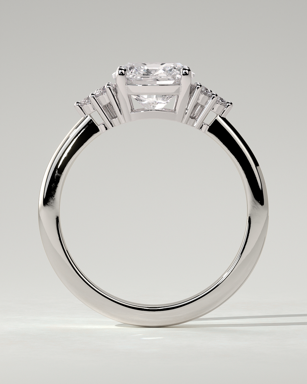 Lena Solitaire Cushion Ring