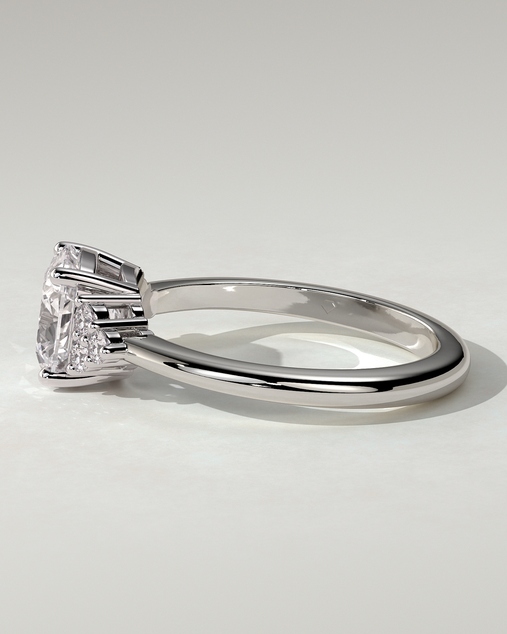 Lena Solitaire Cushion Ring
