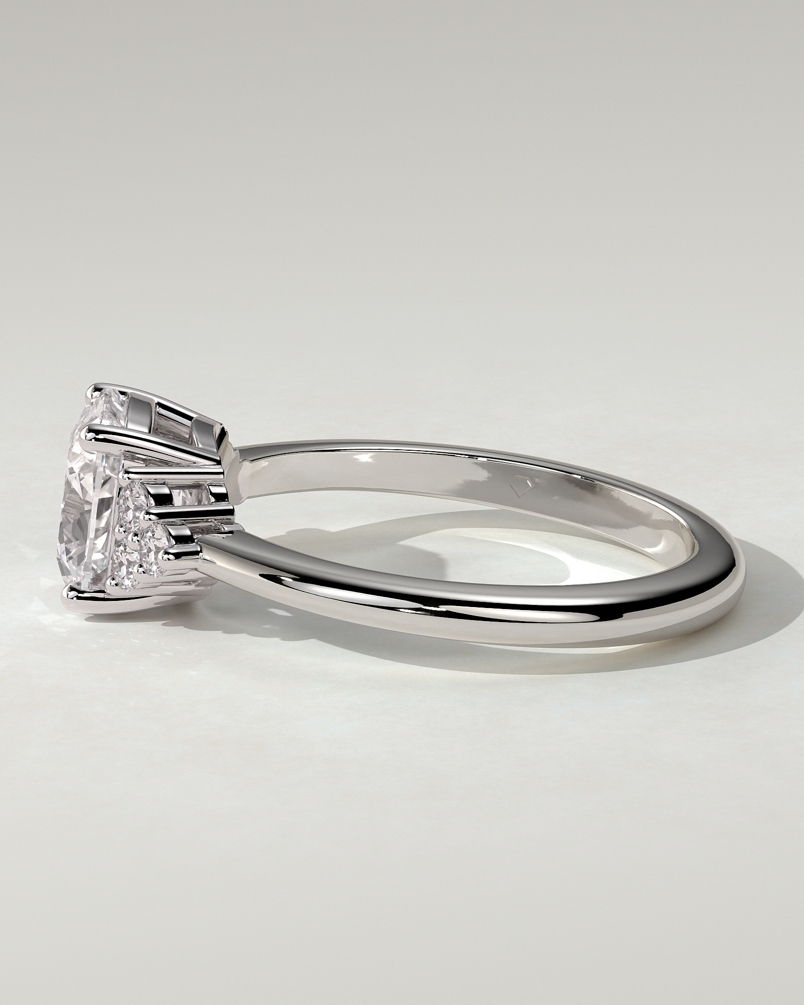Lena Solitaire Cushion Ring