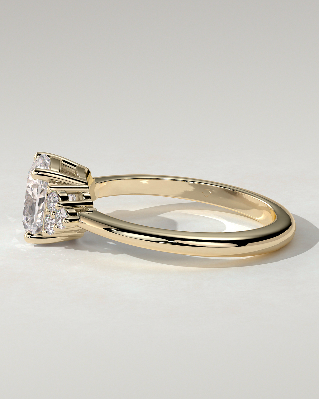Lena Solitaire Cushion Ring
