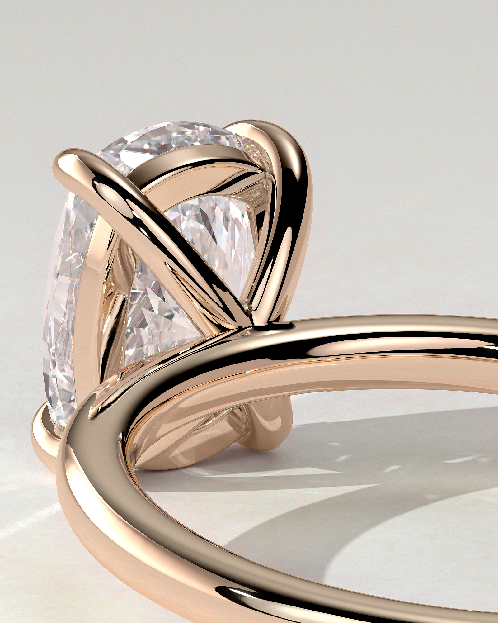 Leonora Solitaire Cushion Ring