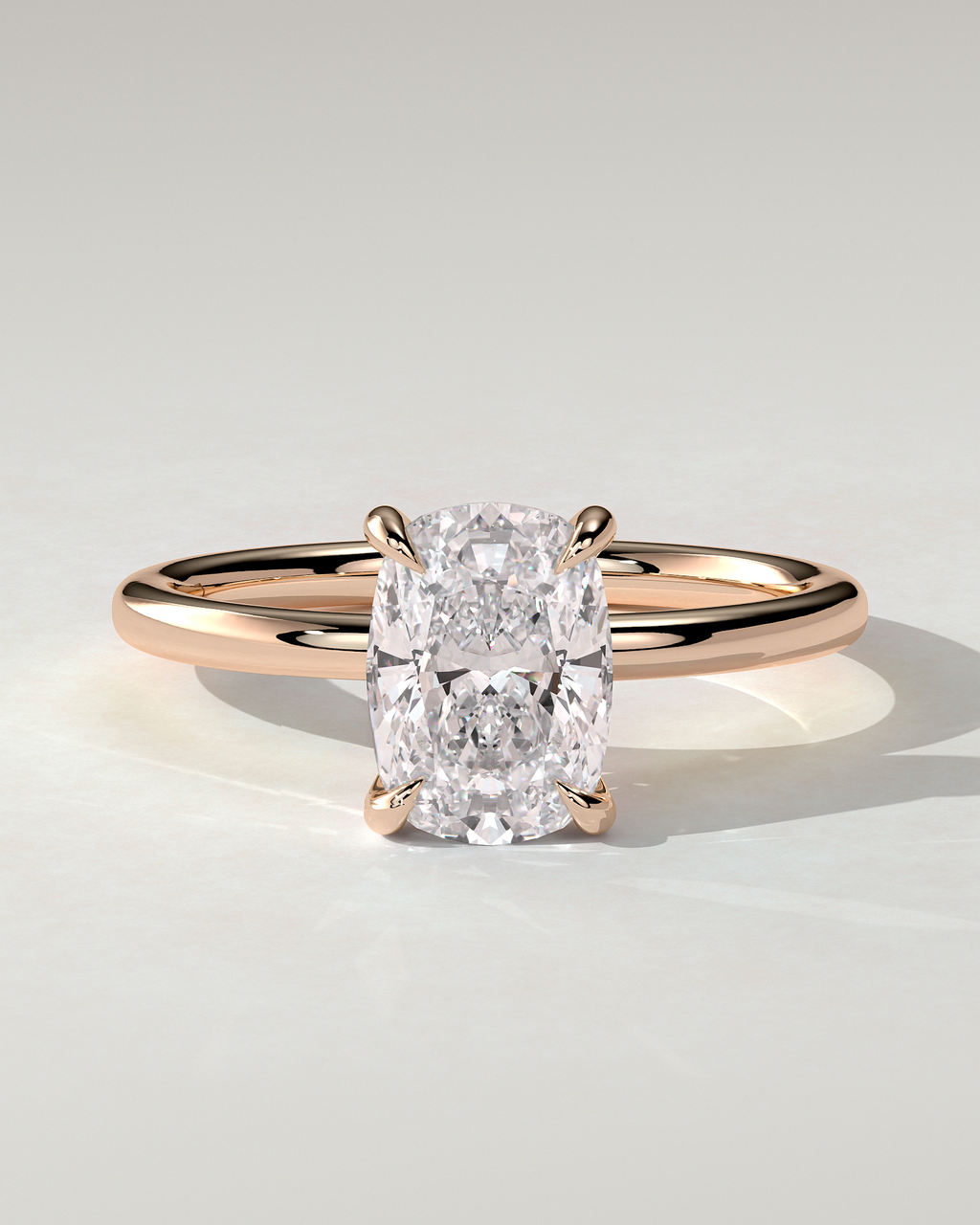 Leonora Solitaire Cushion Ring