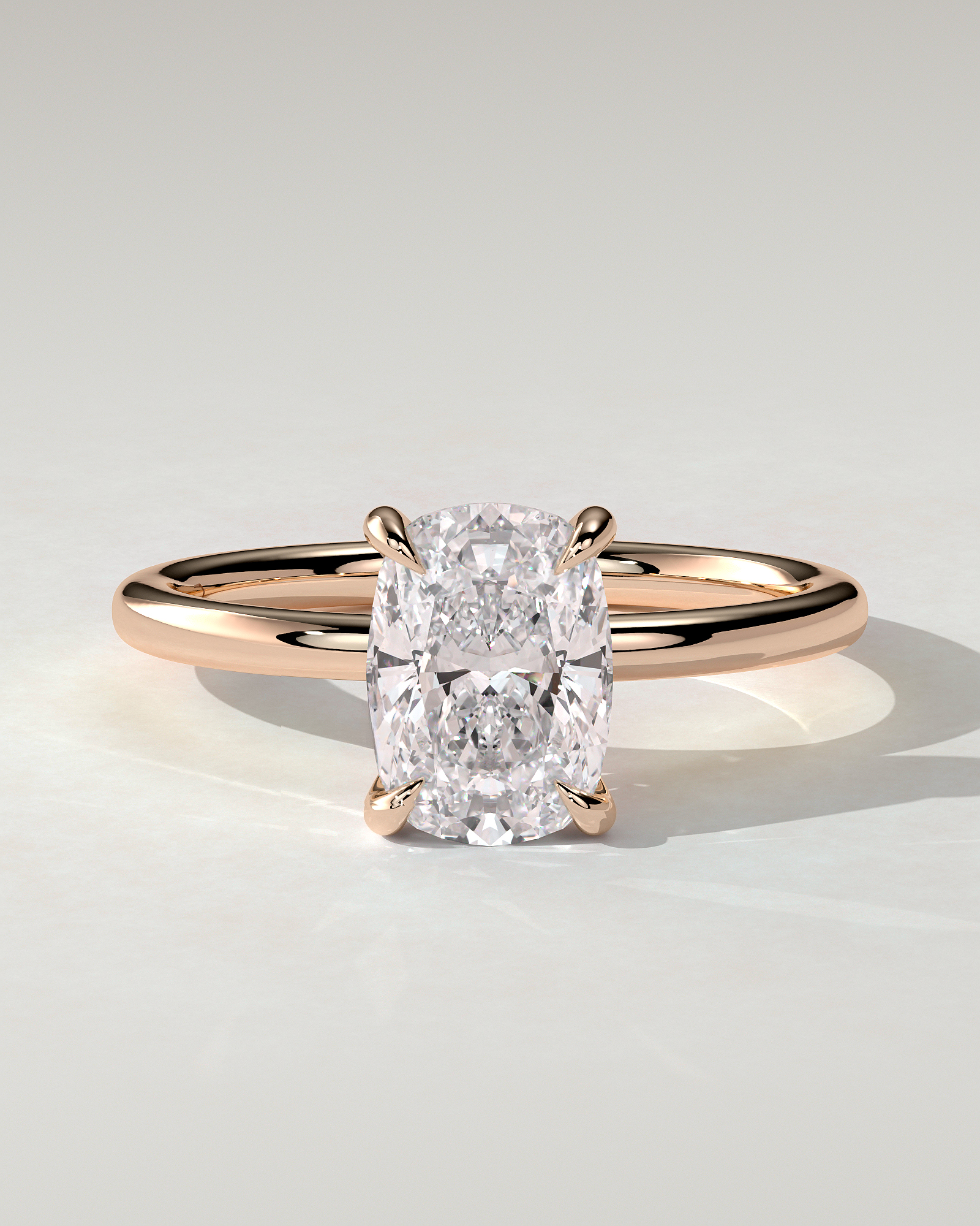 Leonora Solitaire Cushion Ring