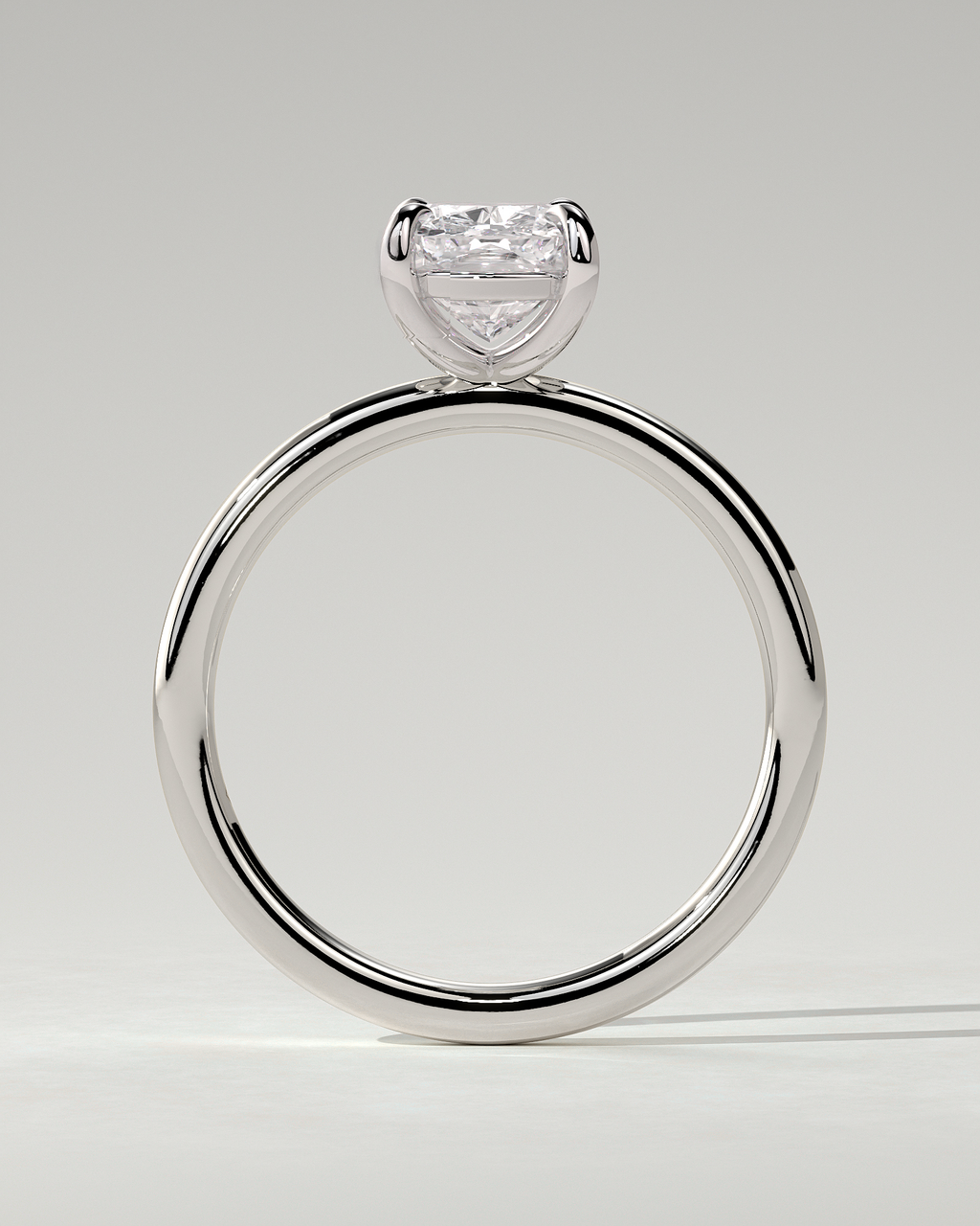 Leonora Solitaire Cushion Ring