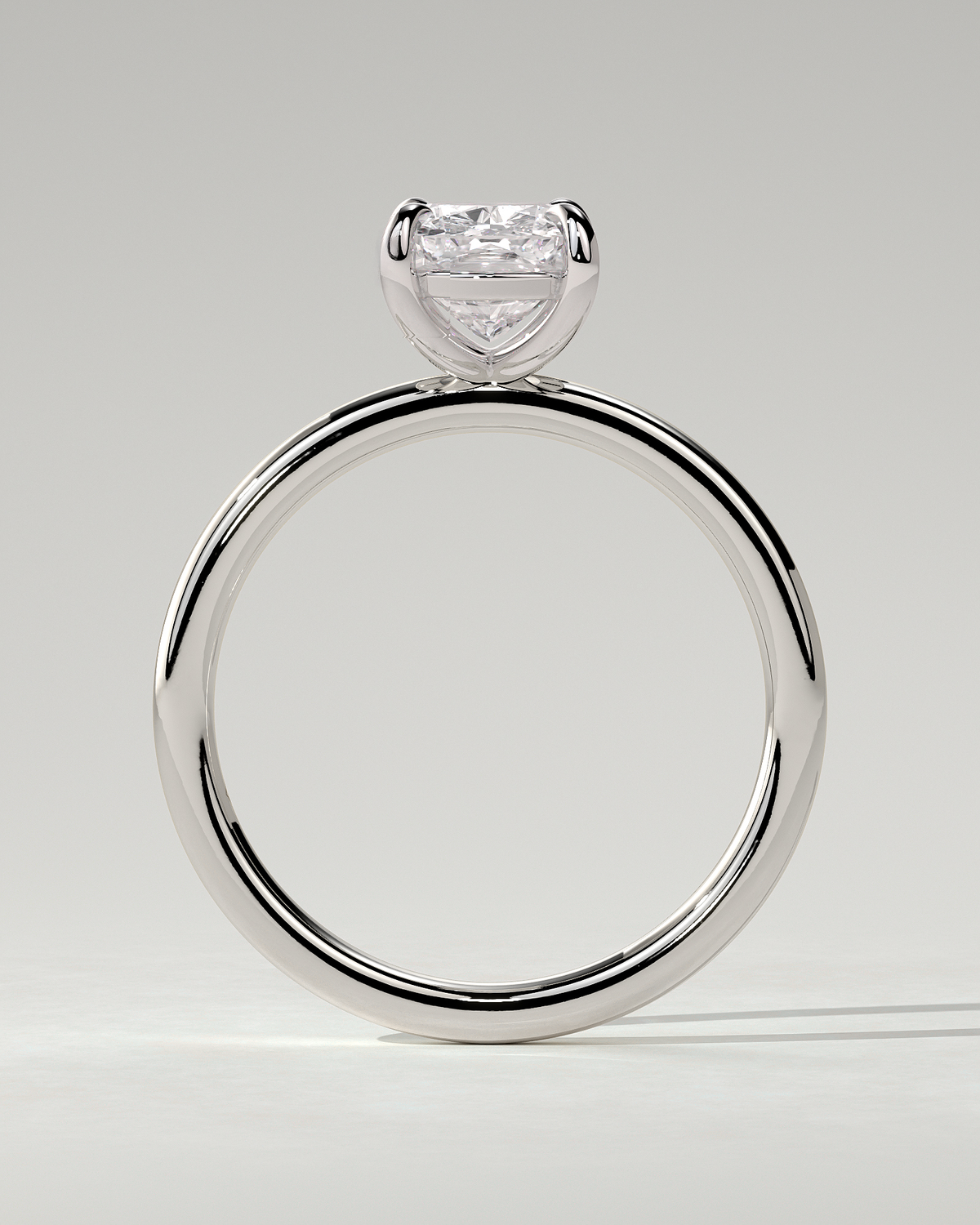 Leonora Solitaire Cushion Ring