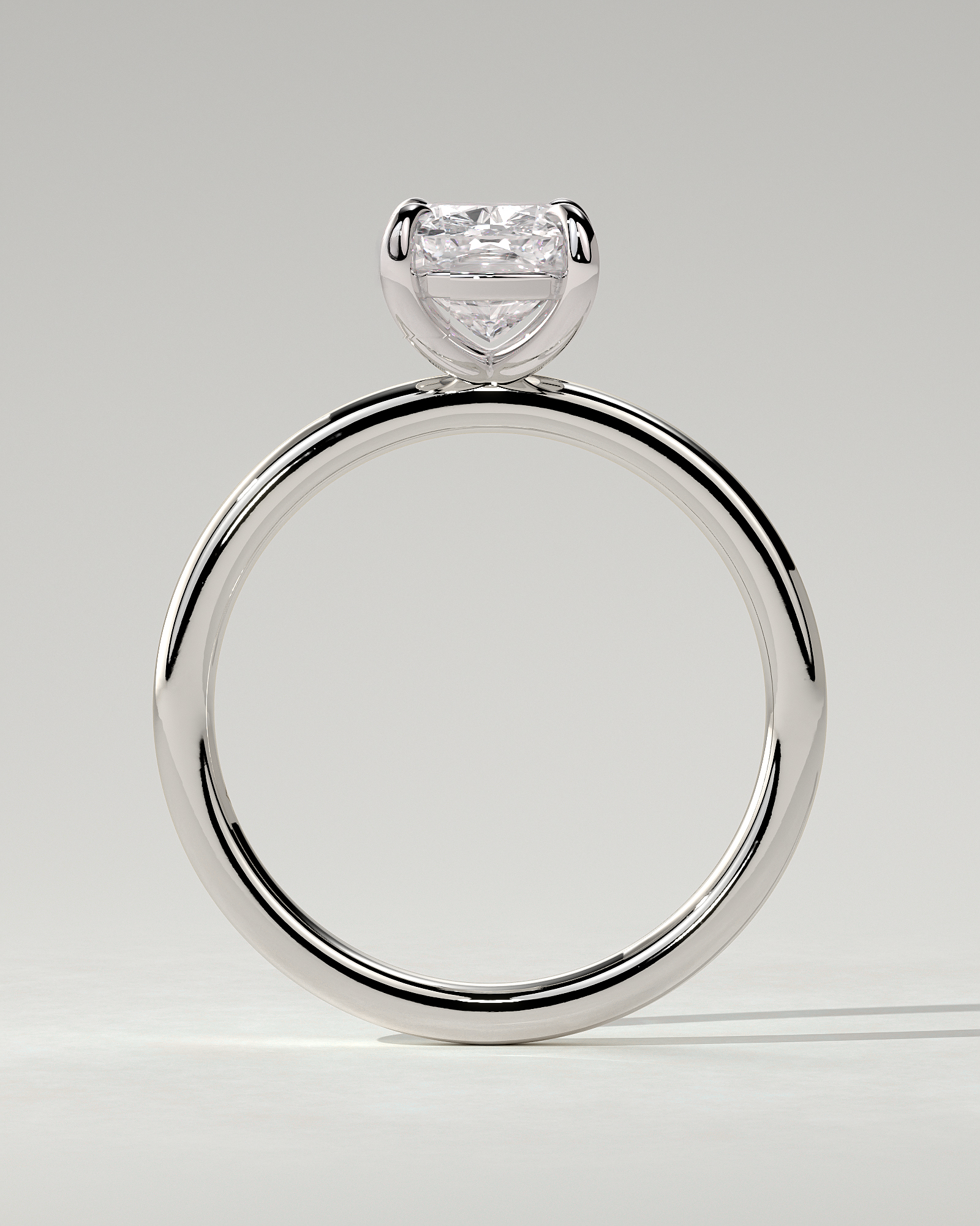 Leonora Solitaire Cushion Ring