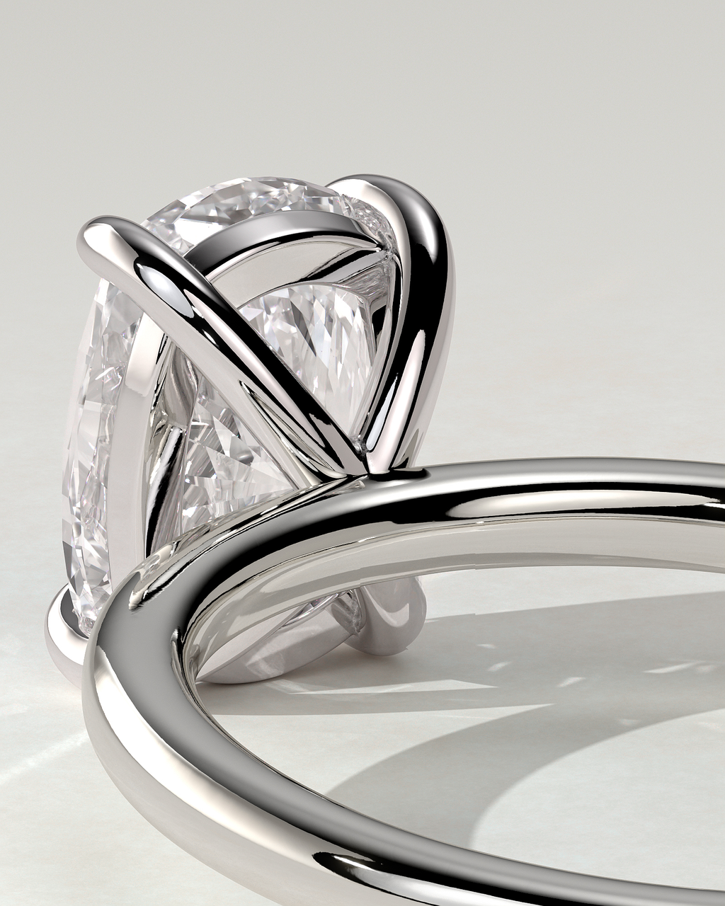 Leonora Solitaire Cushion Ring