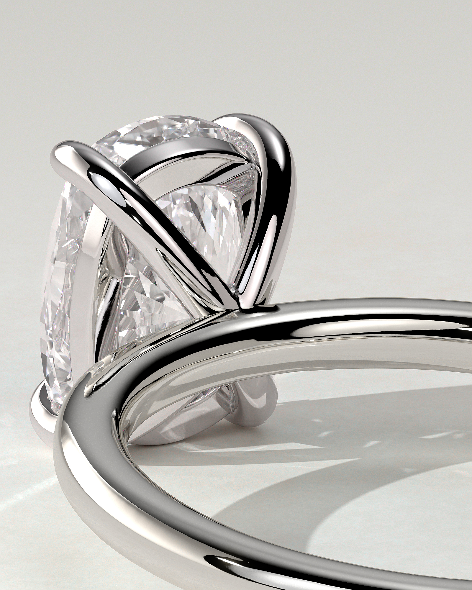 Leonora Solitaire Cushion Ring