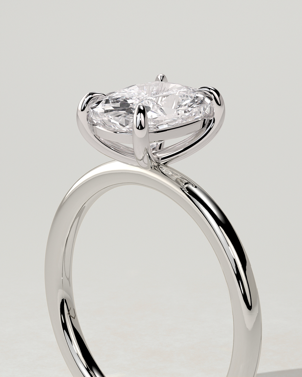 Leonora Solitaire Cushion Ring