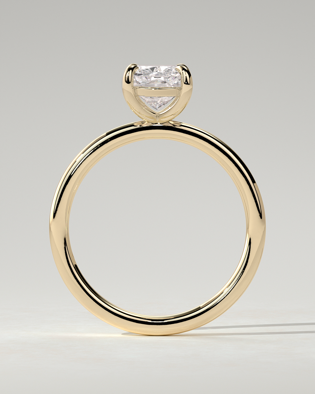 Leonora Solitaire Cushion Ring