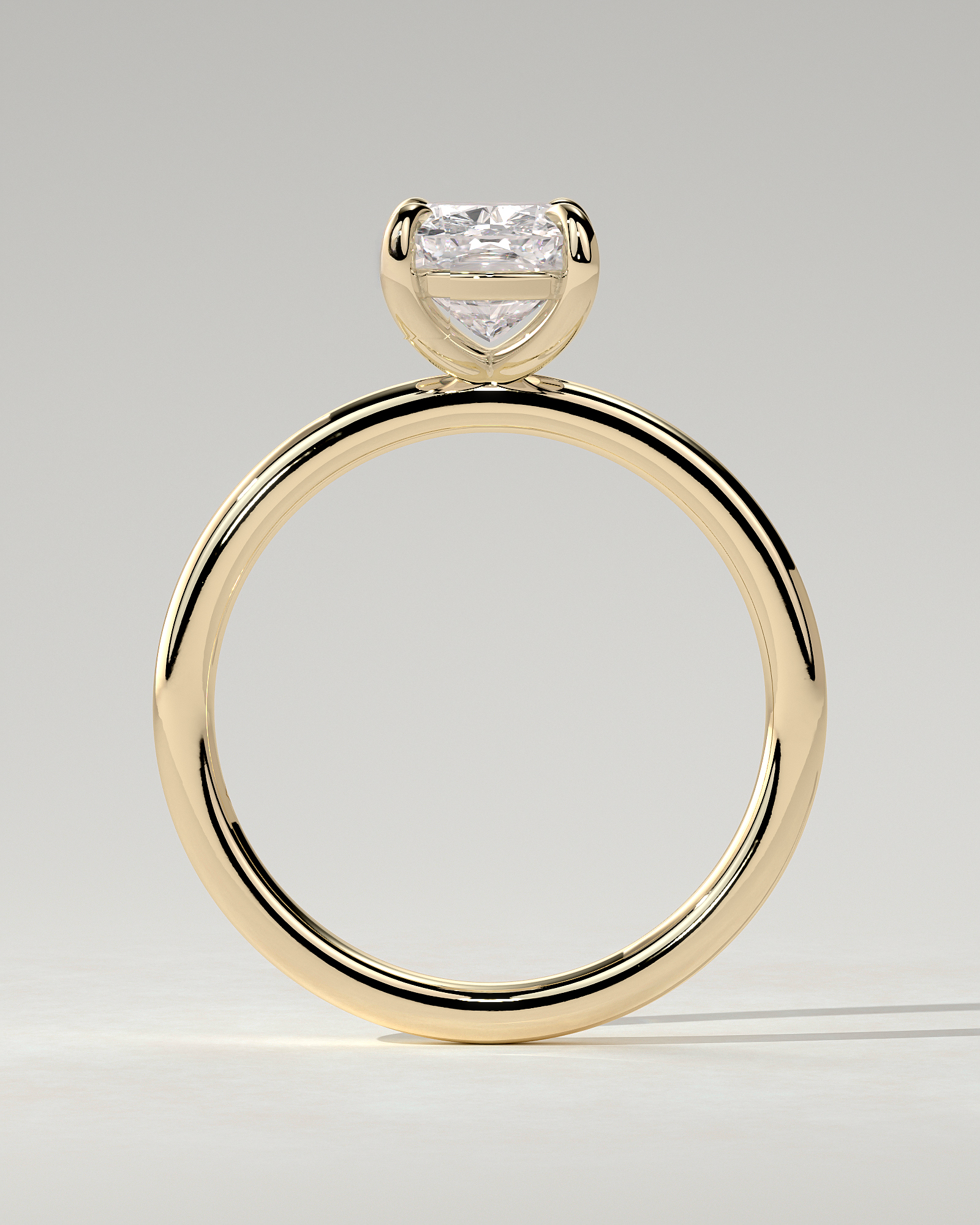 Leonora Solitaire Cushion Ring
