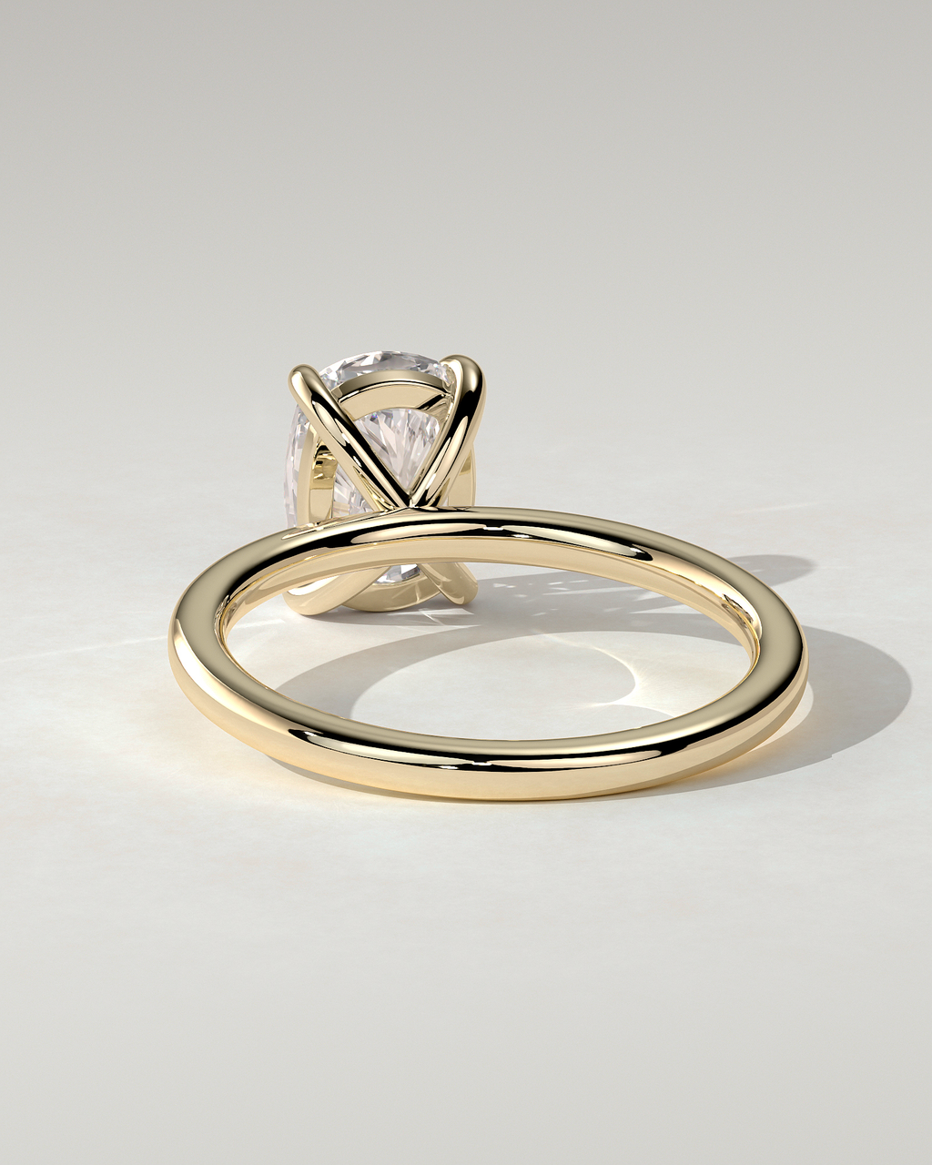 Leonora Solitaire Cushion Ring