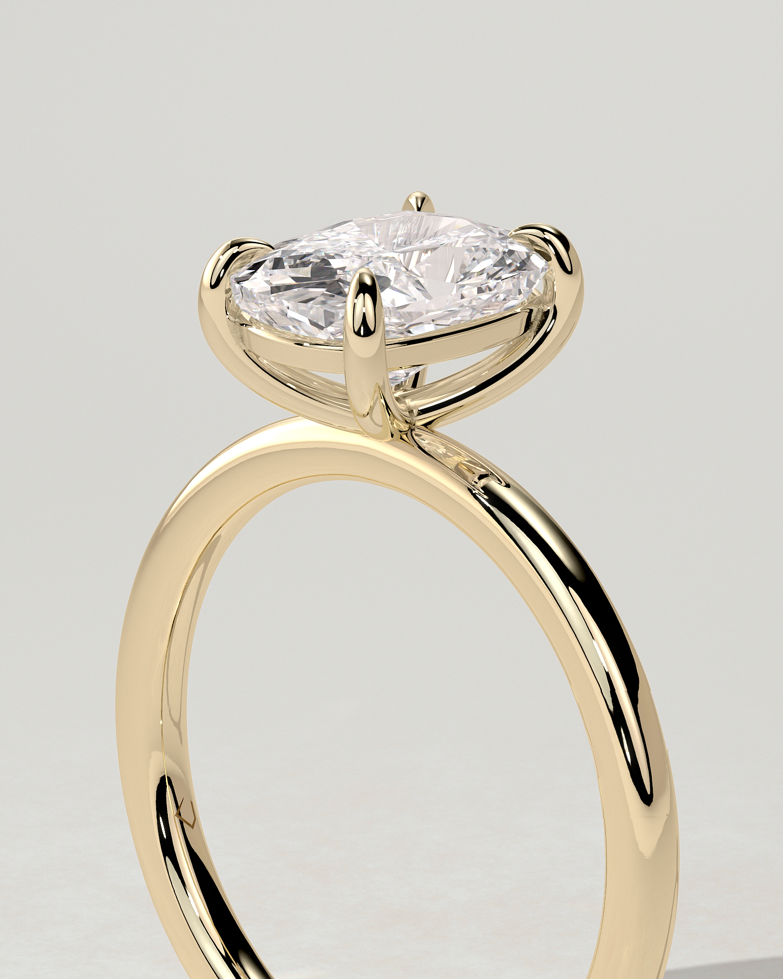 Leonora Solitaire Cushion Ring