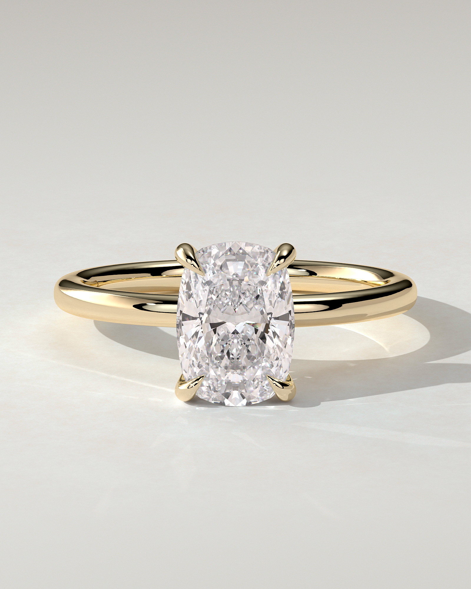 Leonora Solitaire Cushion Ring