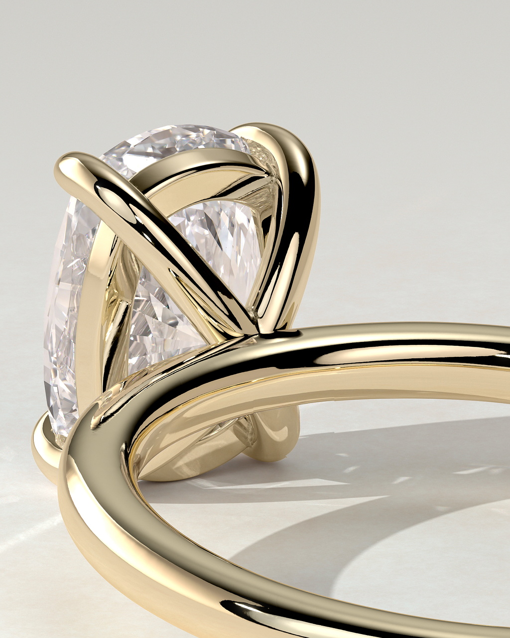 Leonora Solitaire Cushion Ring
