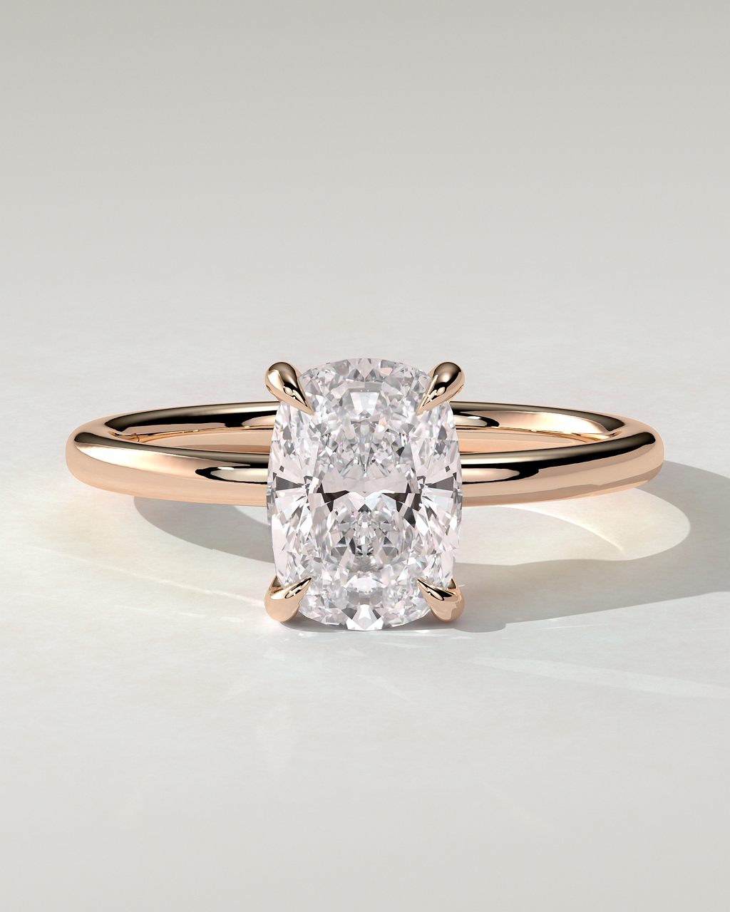Leonora Solitaire Cushion Ring