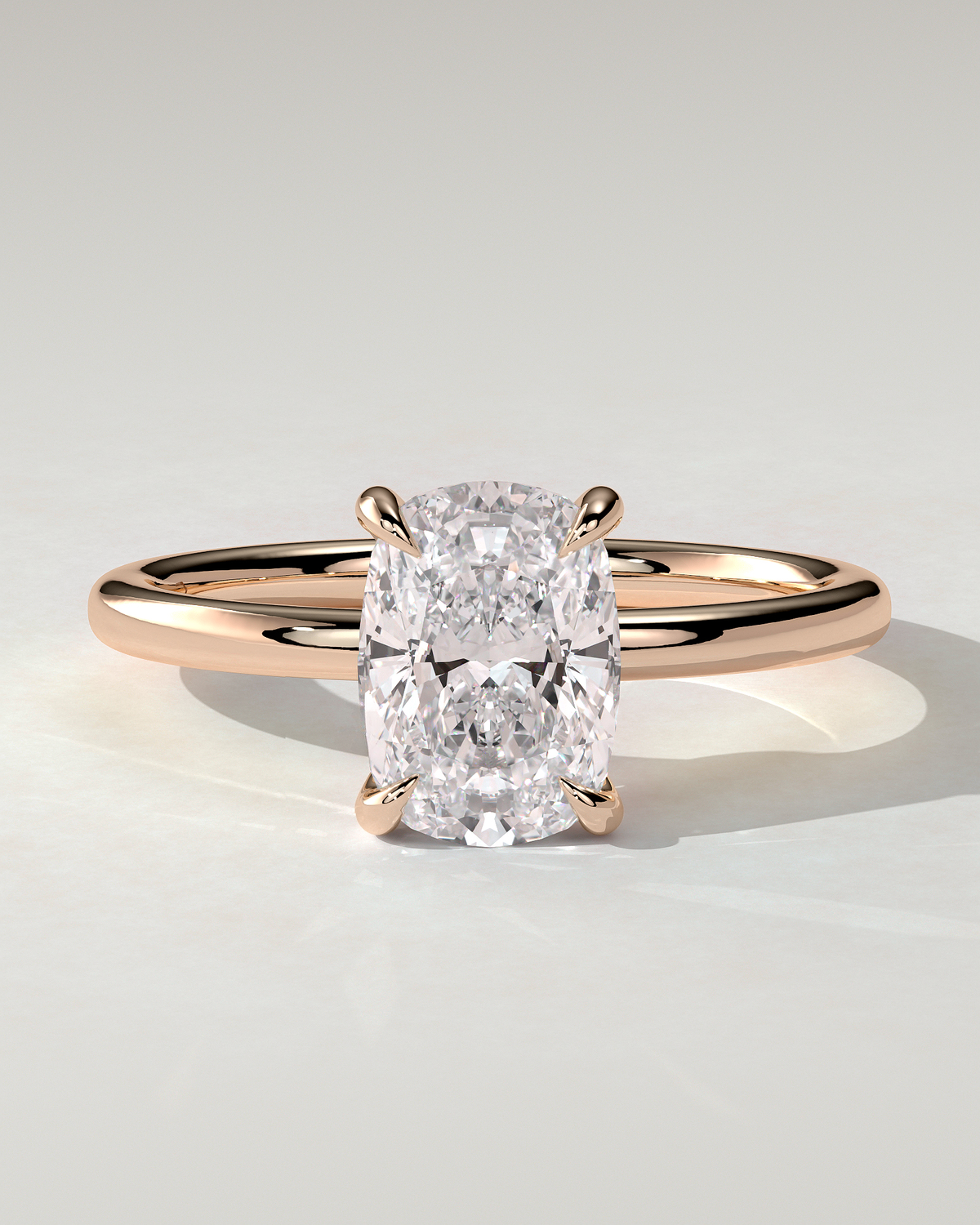 Leonora Solitaire Cushion Ring