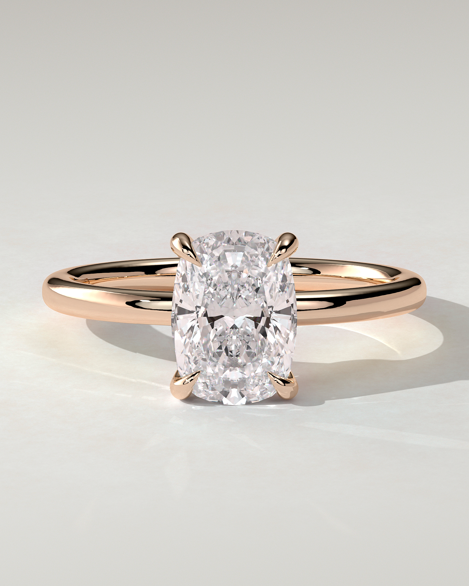 Leonora Solitaire Cushion Ring
