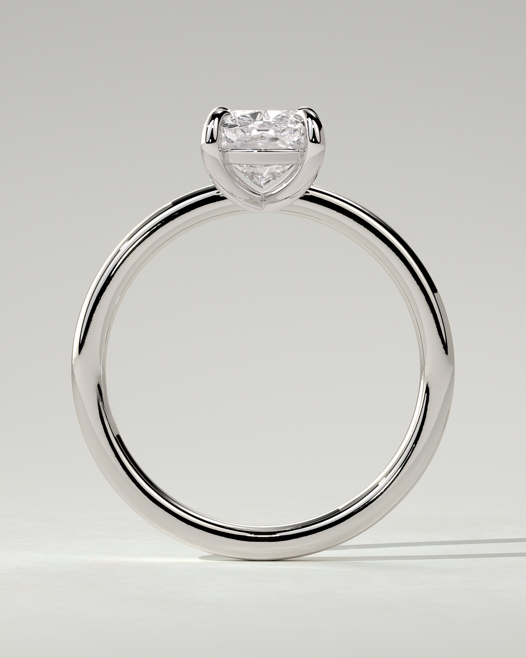 Leonora Solitaire Cushion Ring