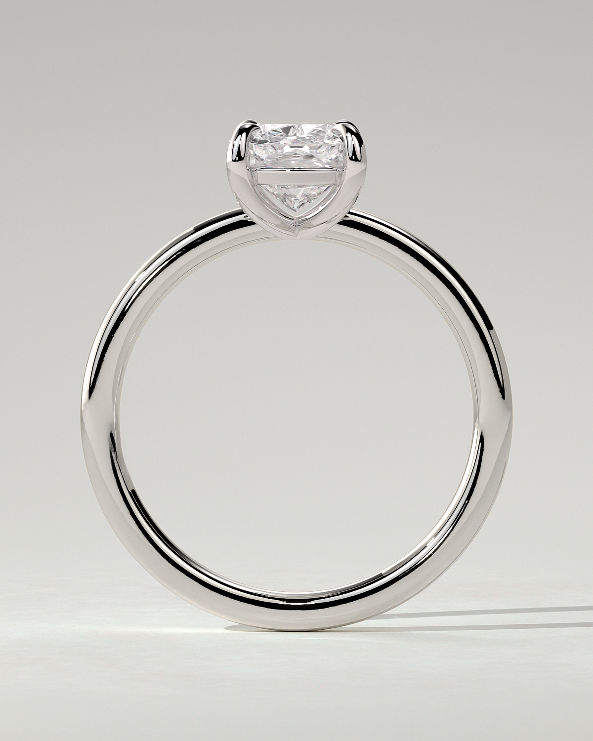 Leonora Solitaire Cushion Ring