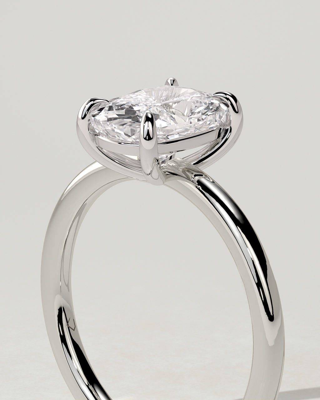 Leonora Solitaire Cushion Ring