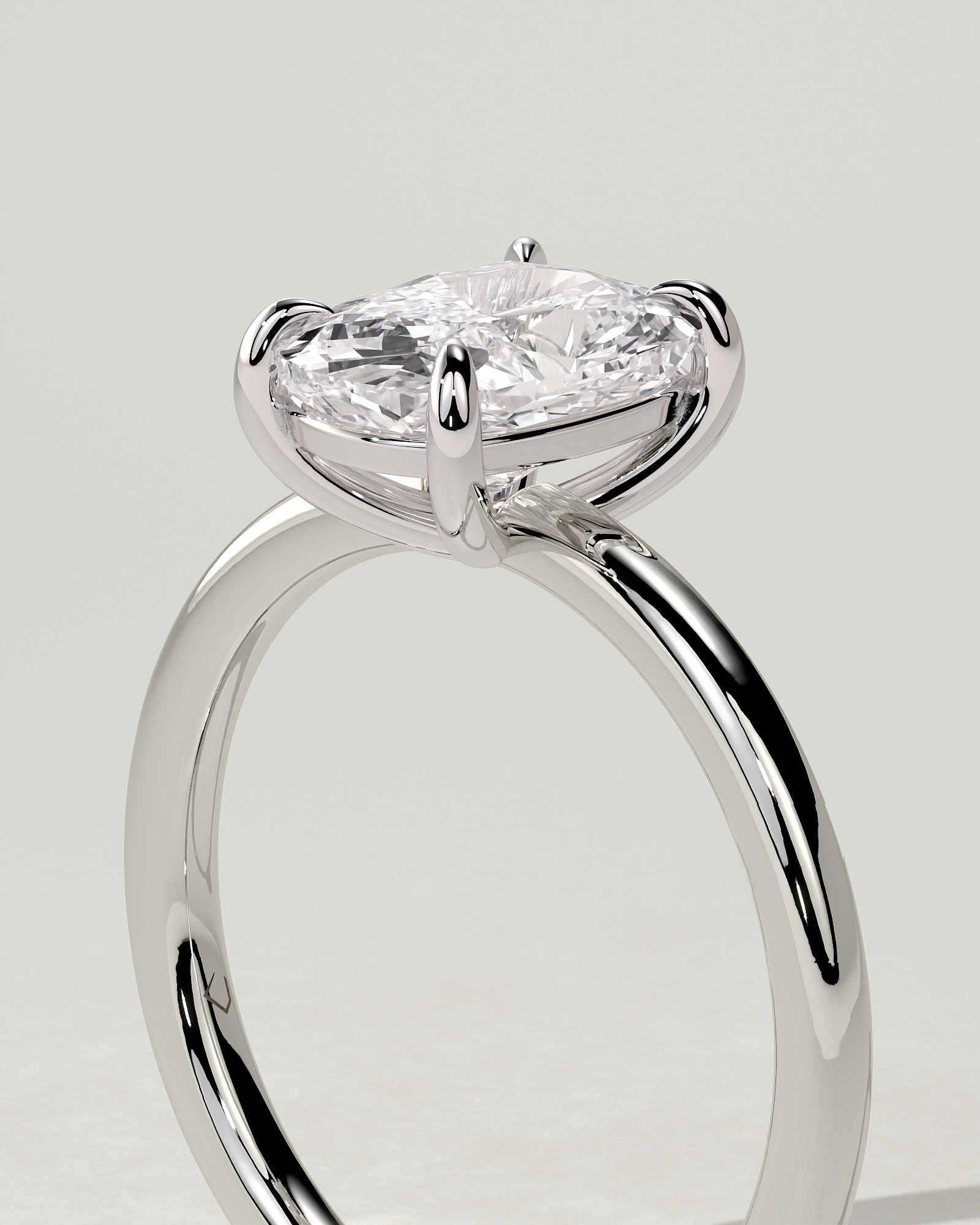 Leonora Solitaire Cushion Ring