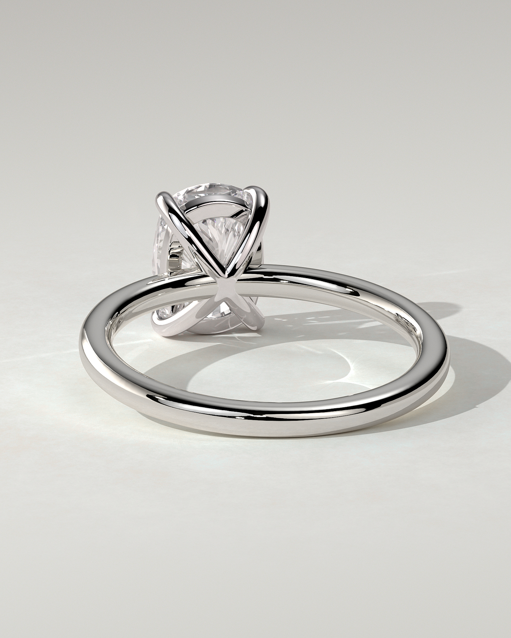 Leonora Solitaire Cushion Ring