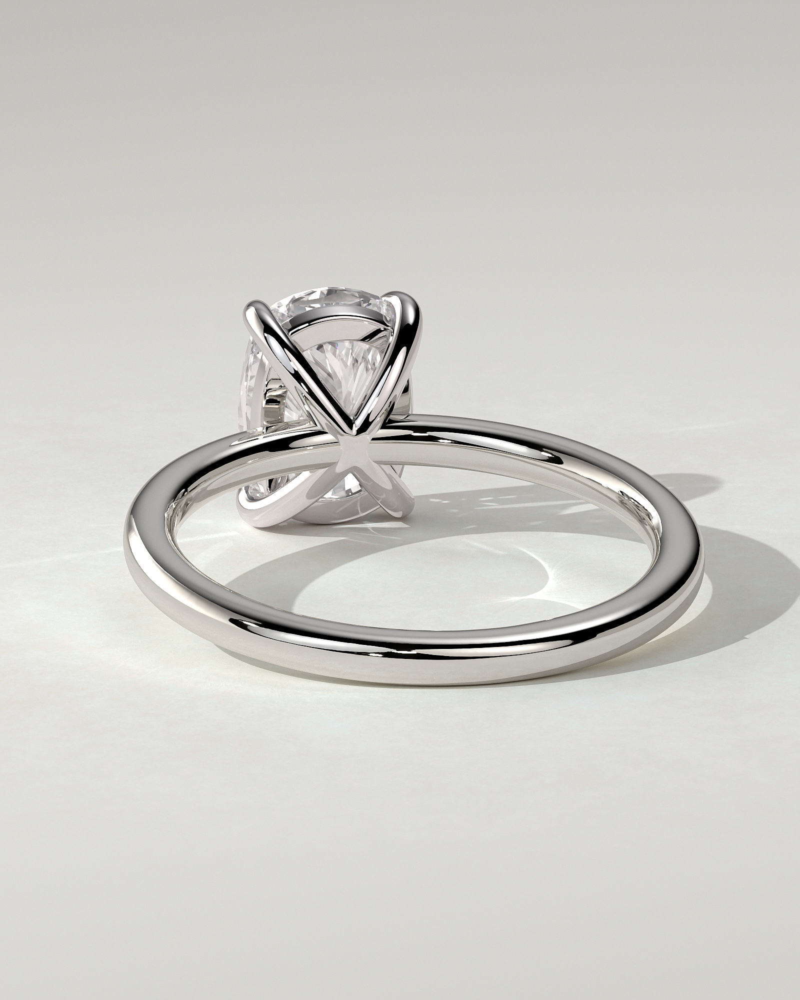Leonora Solitaire Cushion Ring