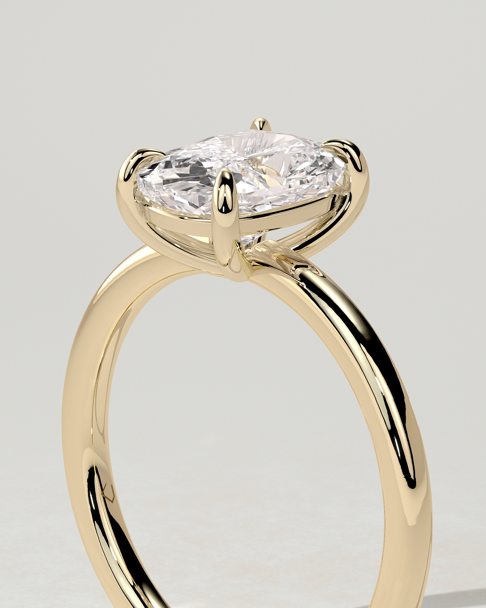 Leonora Solitaire Cushion Ring