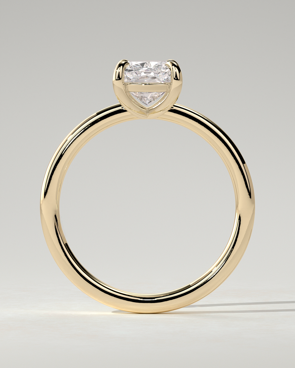 Leonora Solitaire Cushion Ring