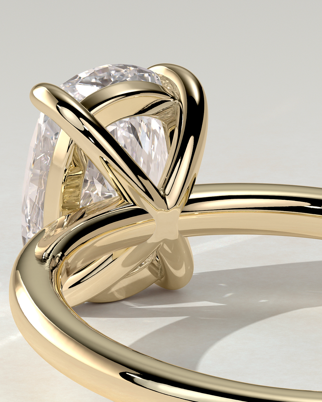 Leonora Solitaire Cushion Ring