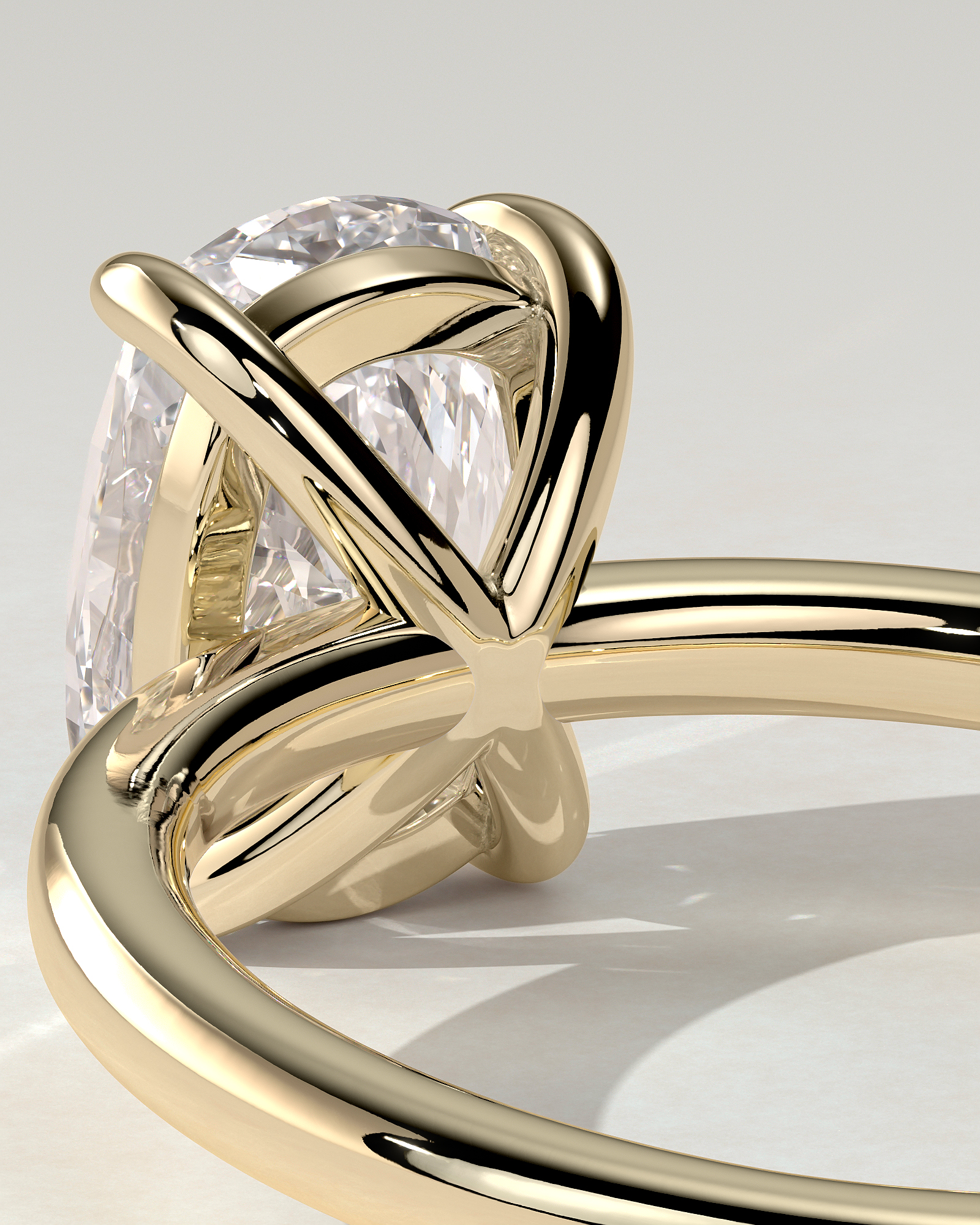 Leonora Solitaire Cushion Ring