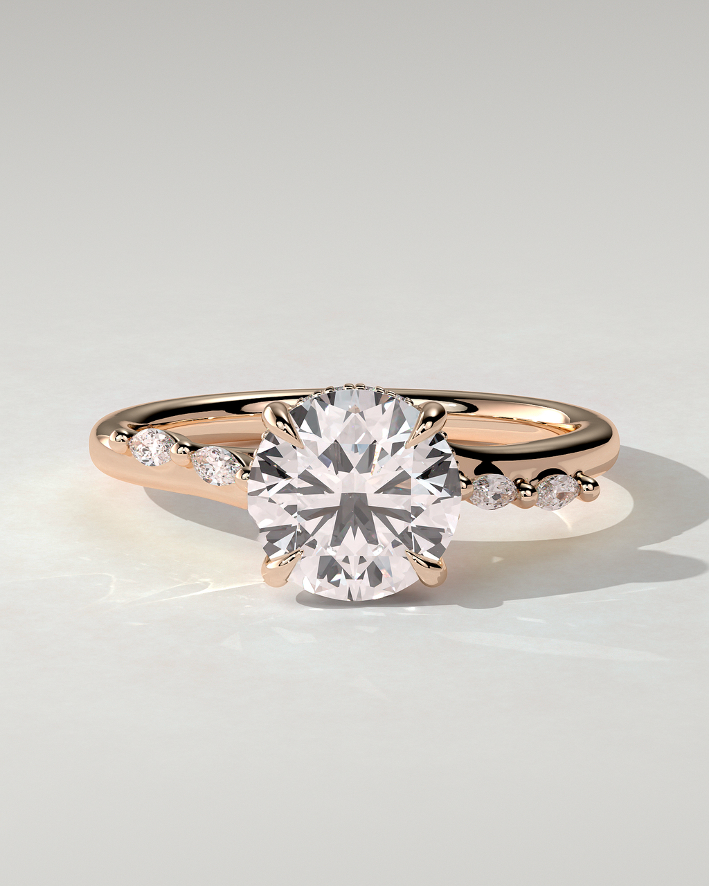 Leslie Solitaire Round Ring