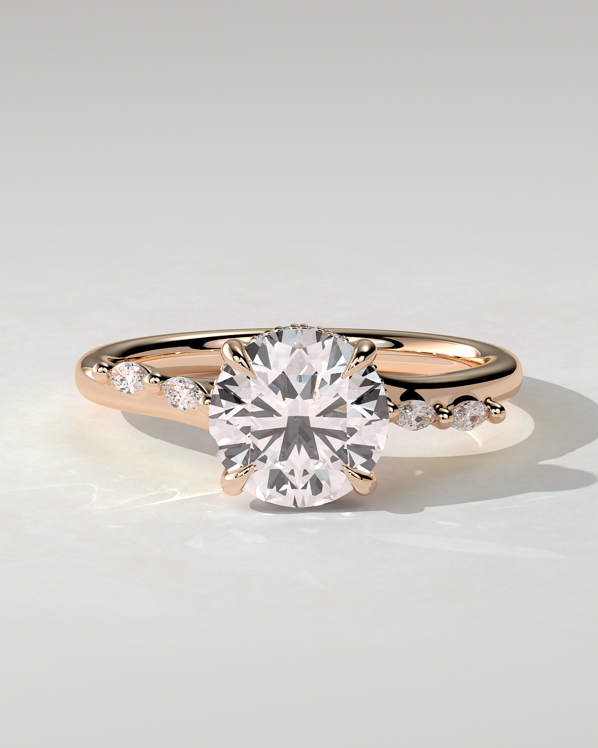 Leslie Solitaire Round Ring