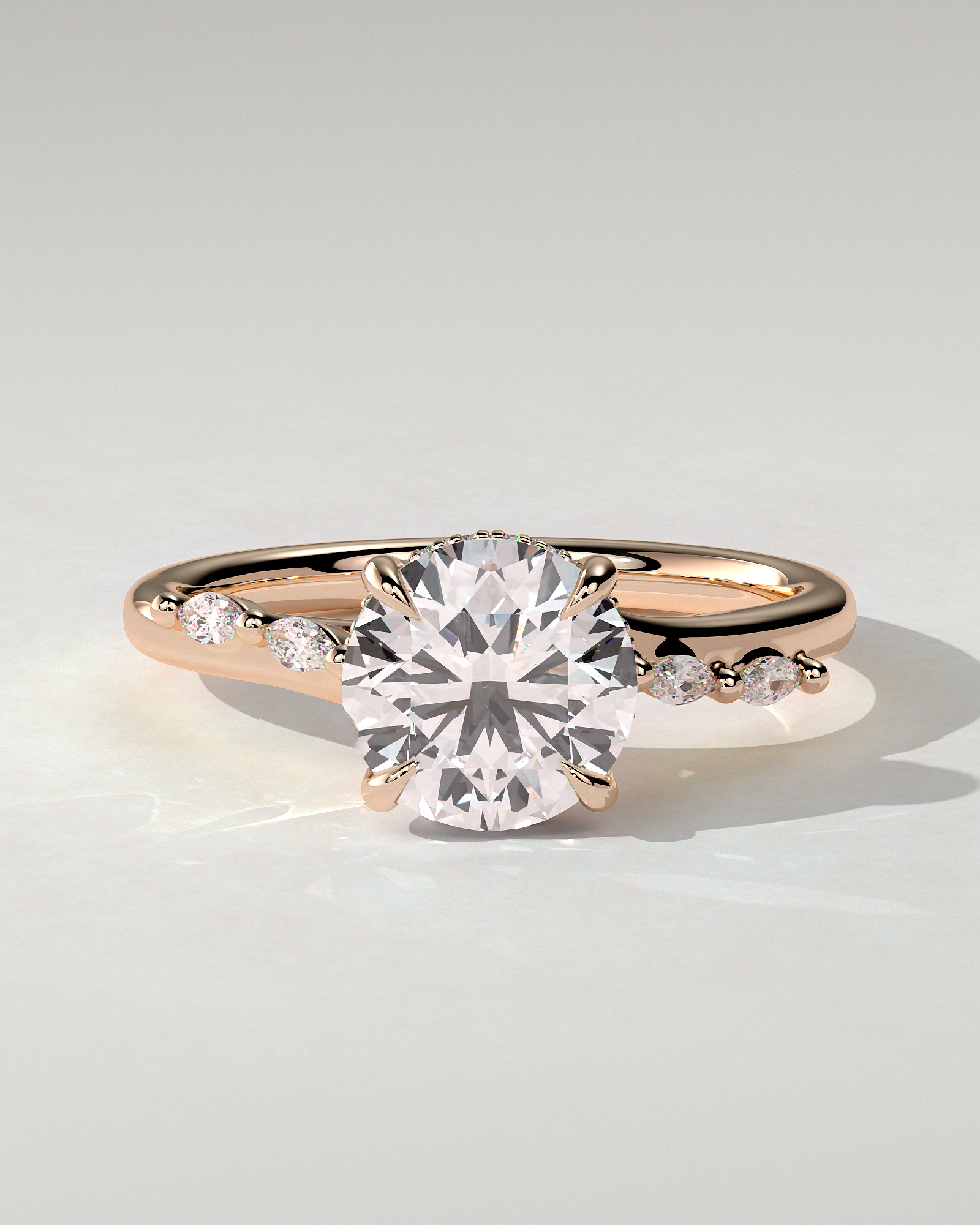Leslie Solitaire Round Ring