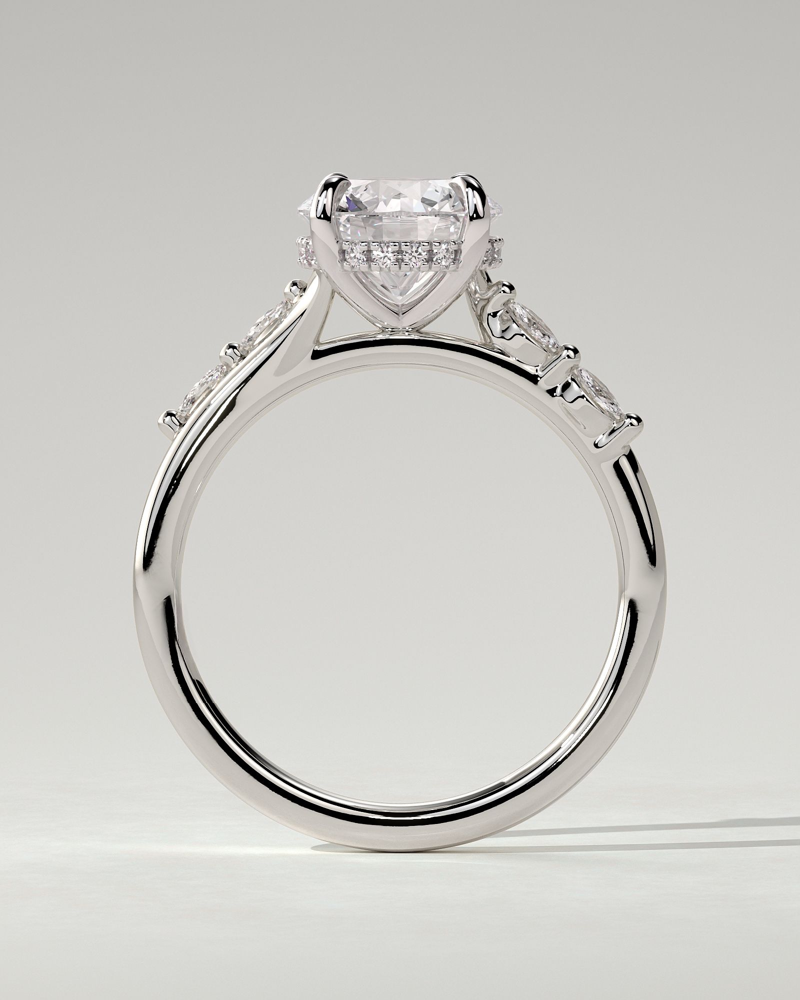 Leslie Solitaire Round Ring