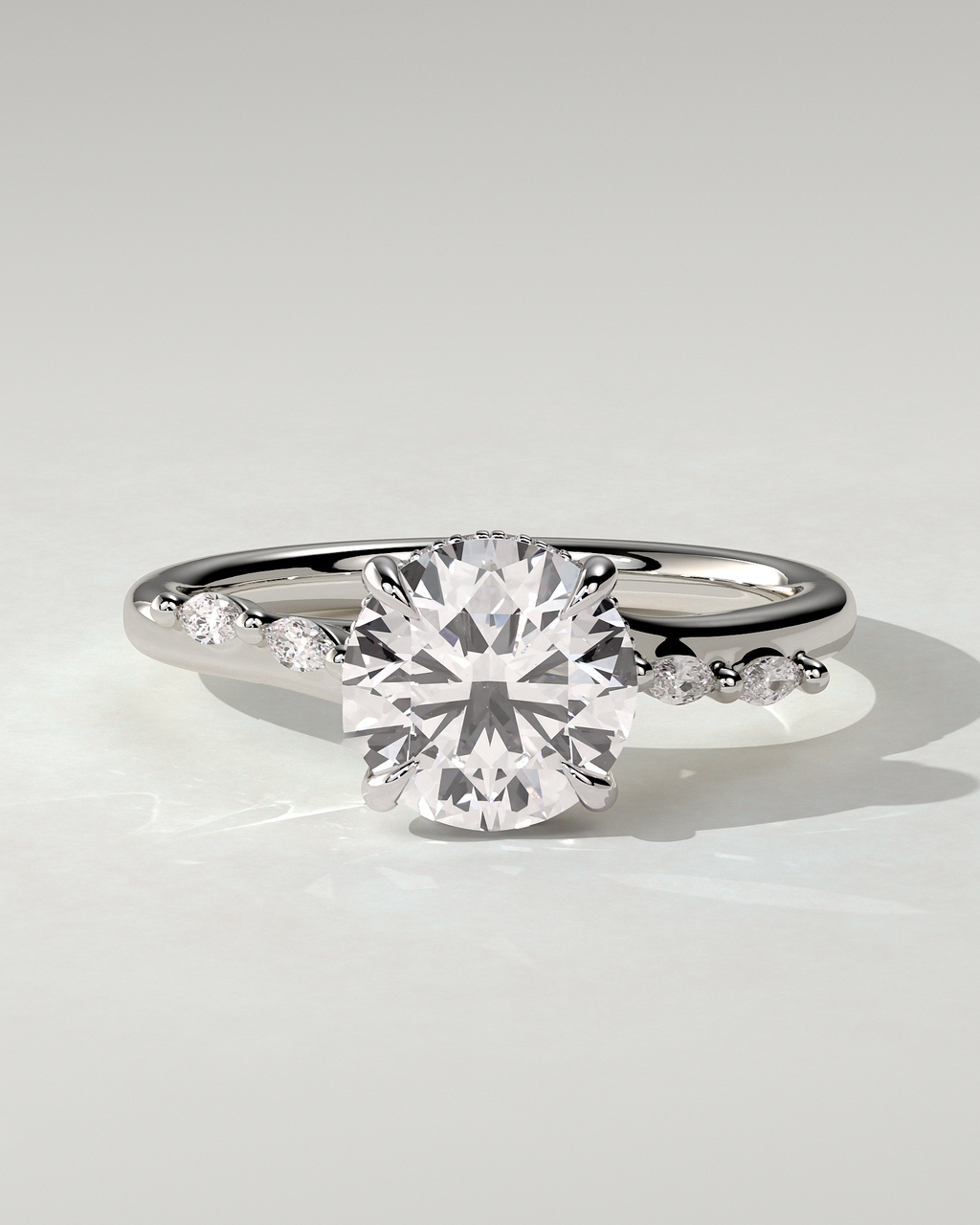 Leslie Solitaire Round Ring
